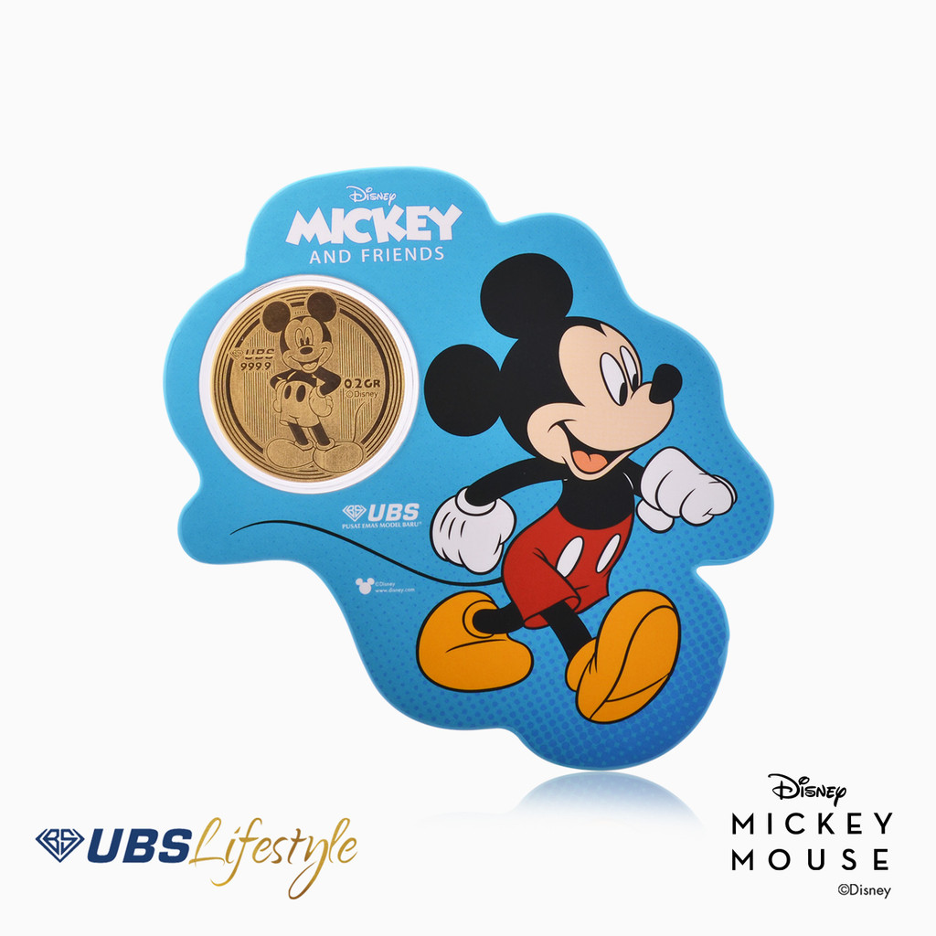 Angpao Emas Disney Mickey Mouse 0.2 Gr