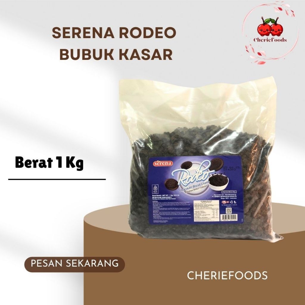 

Cokelat Bubuk / Rodeo Serena Crumb 1kg / Halus / Kasar / Tepung Coklat
