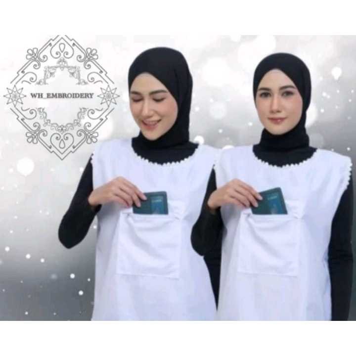 [oddsolshop] pekanbaru/Singlet wanita haji & umroh berkantong depan resleting / Kaos dalaman / Gamis