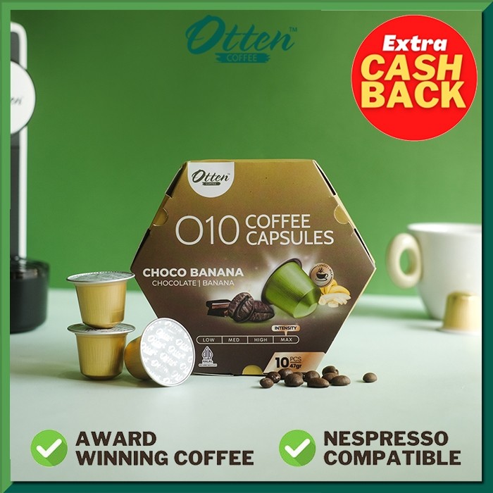 

Kopi Kapsul - O10 Robusta Infused Choco Banana - Kompatibel Mesin Nespresso