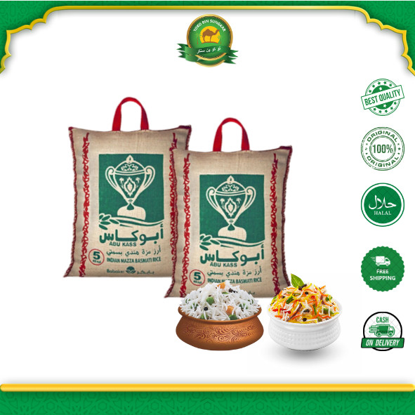 

New Beras Basmati ABUKASS | Abukass 5kg Kebuli, Mandhi, Briyani, Kabsah | Baru Super Premium Extra Long!Premium