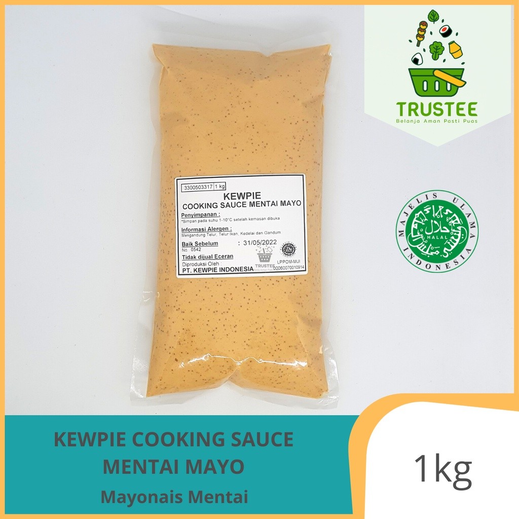 

New Kewpie Mentai Mayo Mayonnaise 1 kg HALAL Terlaris