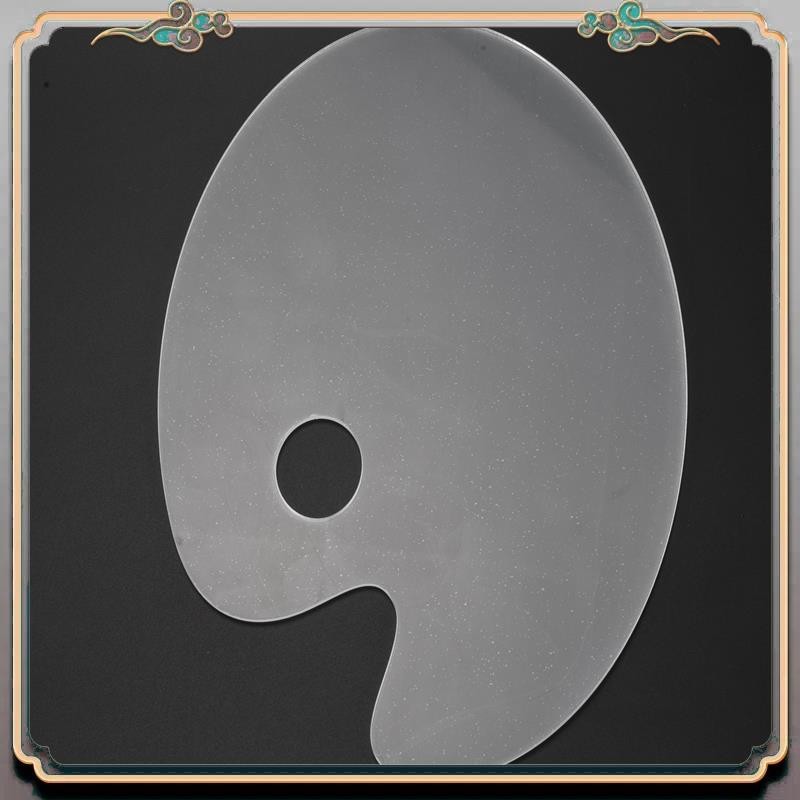 

Durable 2 Pack Clear Acrylic Paint Palette 10 X 6 Inches Art Palette For DIY Art Craft Painting