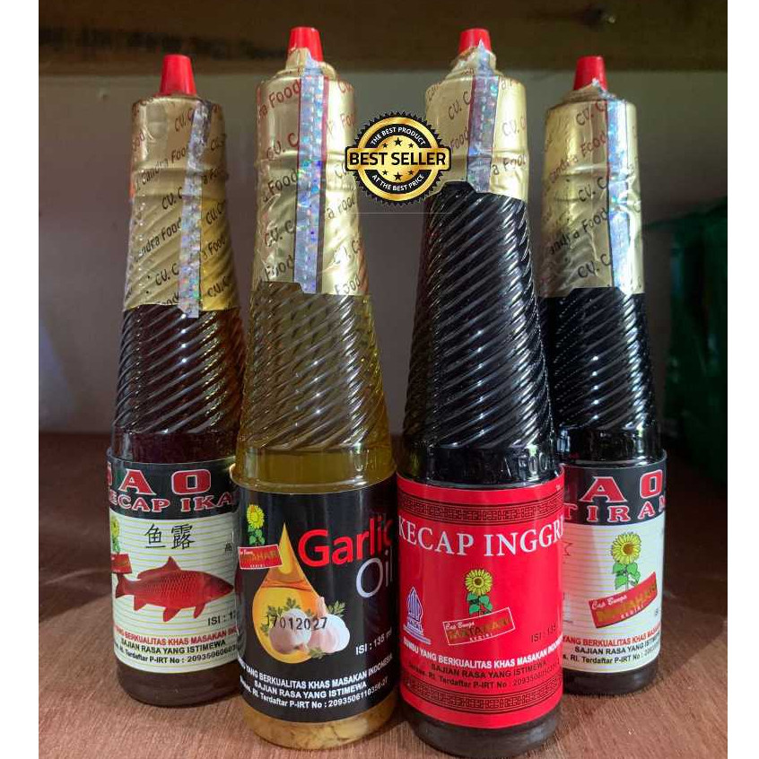 

SAOS CAP BUNGA MATAHARI 135 ML - Saos Raja Rasa, Minyak Wijen, Kecap Ikan, Saos Tiram Udang, Kecap Inggris, Kecap Asin, Garlic Oil 135ml - ARM