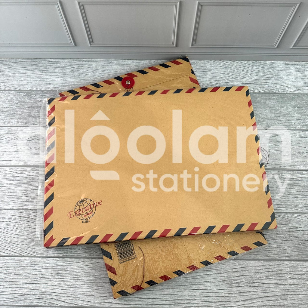 

SATU PACK ( 10 PCS ) Amplop Executive 310 Amplop Coklat Air Mail Lamaran Kerja 310 lengkap