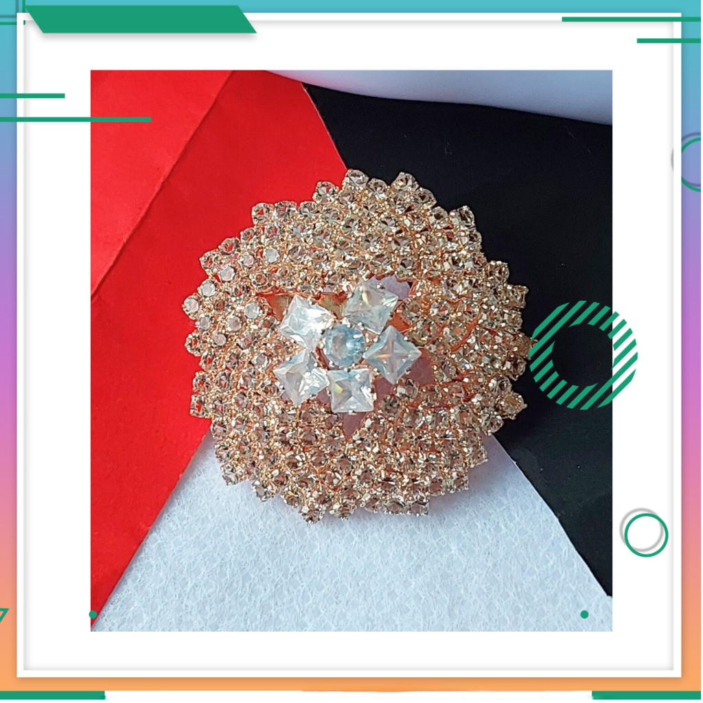 Bros Hijab Mewah - Pin Kerudung Kristal Zircon Bergaya Korea