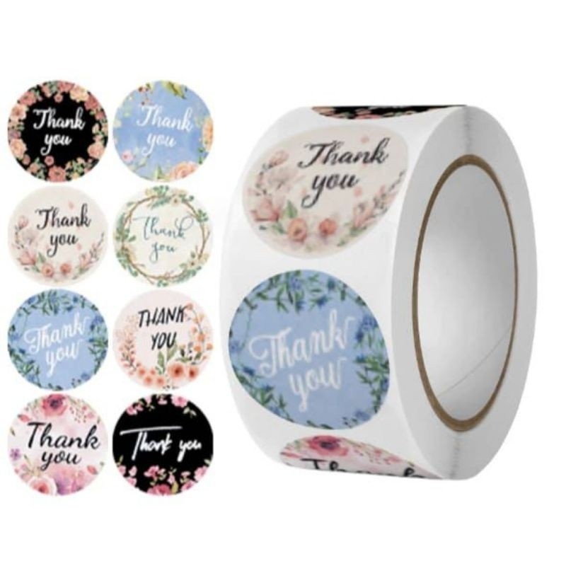 

STICKER THANKYOU 1 ROLL 500PCS STICKER THANK YOU STICKER AMPLOP STIKER TERIMA KASIH STIKER TERIMA KASIH 500PCS - BAVEA