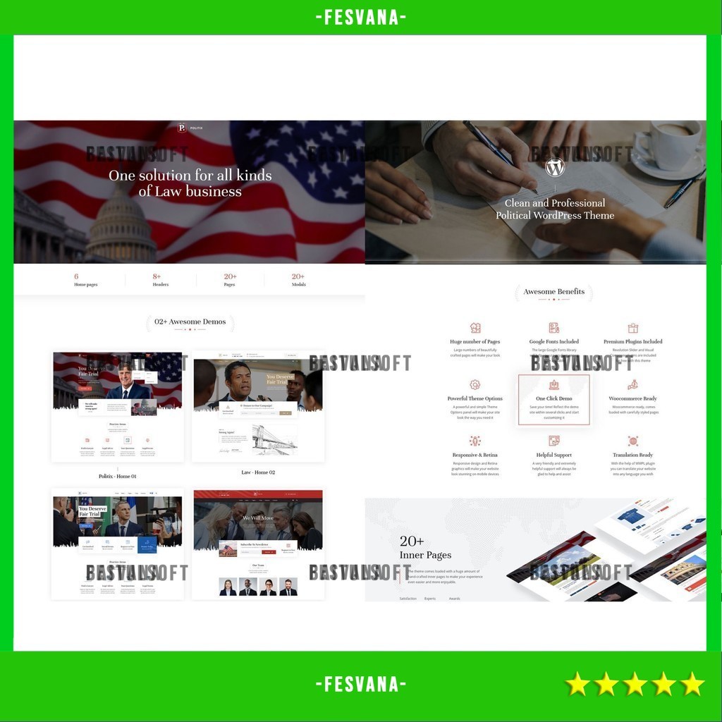 WORDPRESS THEME POLITIX - POLITICAL CAMPAIGN   D5193 TEMA TEMPLATE WEB BY FESVANA ORIGINAL