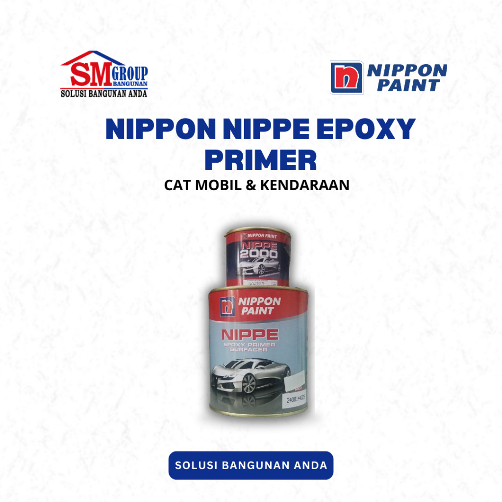 NIPPON NIPE EPOXY PRIMER + NIPPE 200 PENGERAS Cat Mobil, Besi & Kendaraan