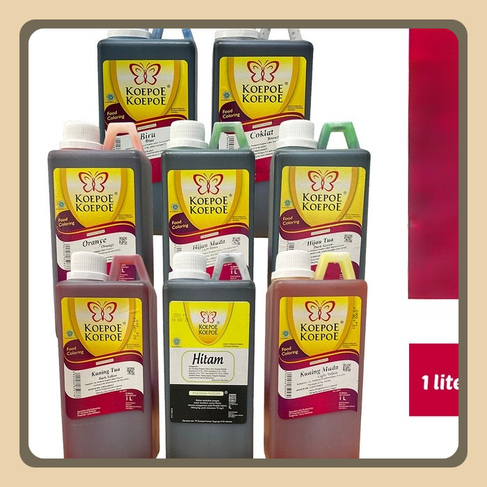 

Pewarna Makanan Koepoe 1 Liter Pewarna Kupu Food Flavouring