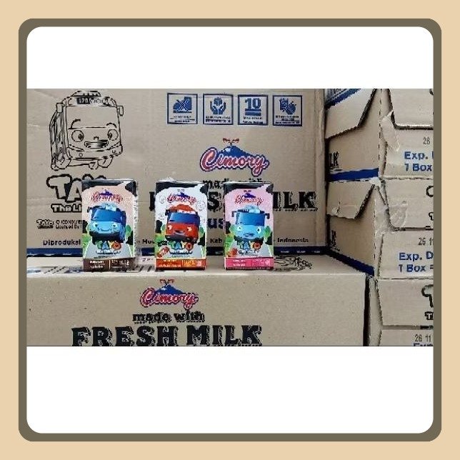 

Susu Cimory UHT Fresh Milk 125 ml Dus / Karton Rasa Coklat Strawberry Marie