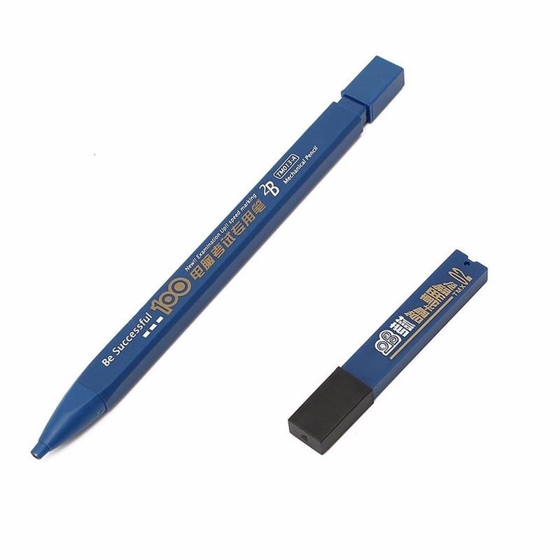 

1Pc Stationary Supplies 2B Pencil Black Lead Refills Mechanical Holder