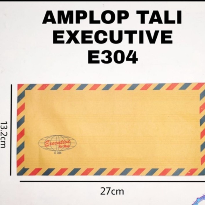 

Amplop Coklat EXECUTIVE 304 Airmail Tali [1 Pack]