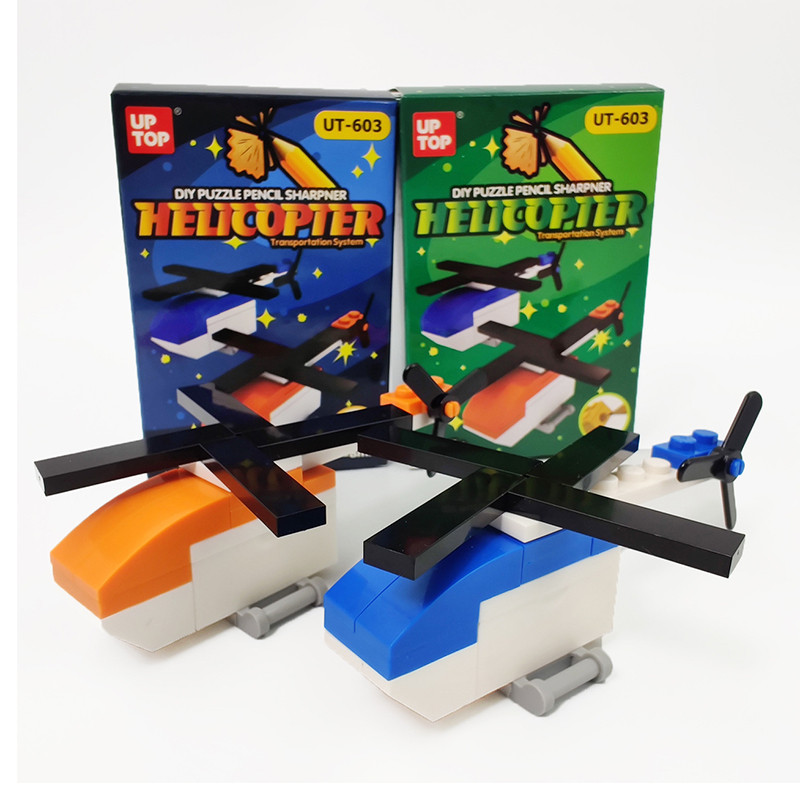 

1pcs Creative Cartoon Car DIY Building Block Mini Pencil Sharpener Kindergarten Prize Manual Assembly Pencil Sharpener