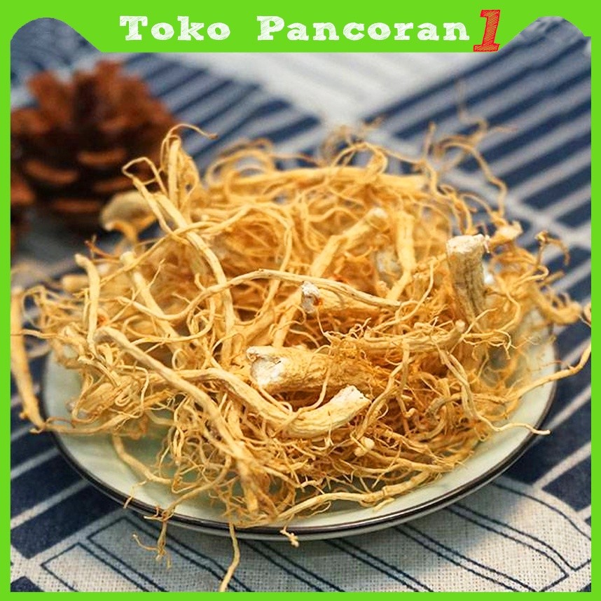 

Terlaris Akar Ginseng Premium 50 G / Yang Shen Xu / ShenXu / Sem Si SemSi Som Chiu