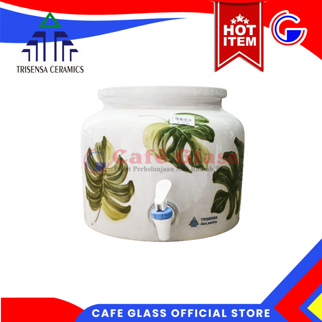 GUCI GALON KERAMIK TRISENSA / GUCI AIR MINUM M UNIK KARAKTER / TEMPAT GALON AIR + KERAN / GUCI GALON