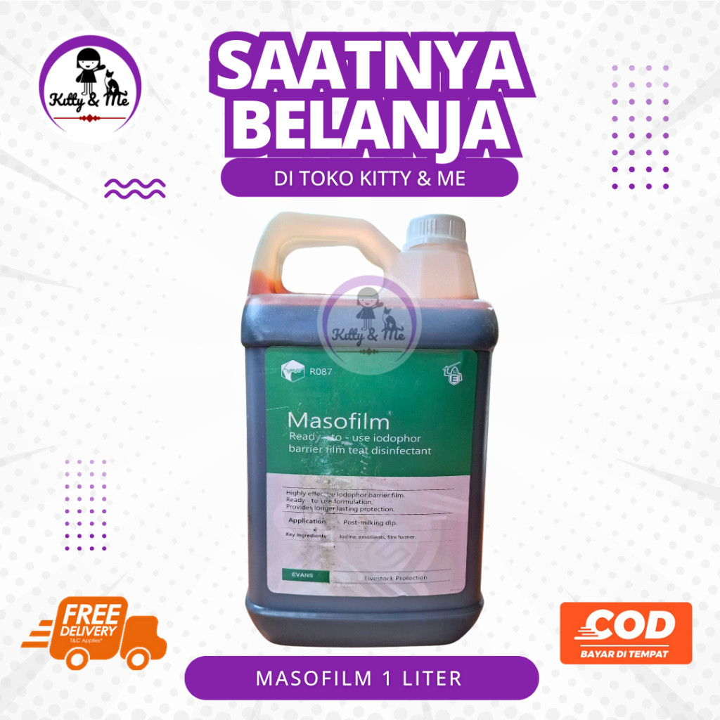 MASOFILM 1 LITER - Obat Celup Dipping Ambing Puting Sapi Kambing Perah