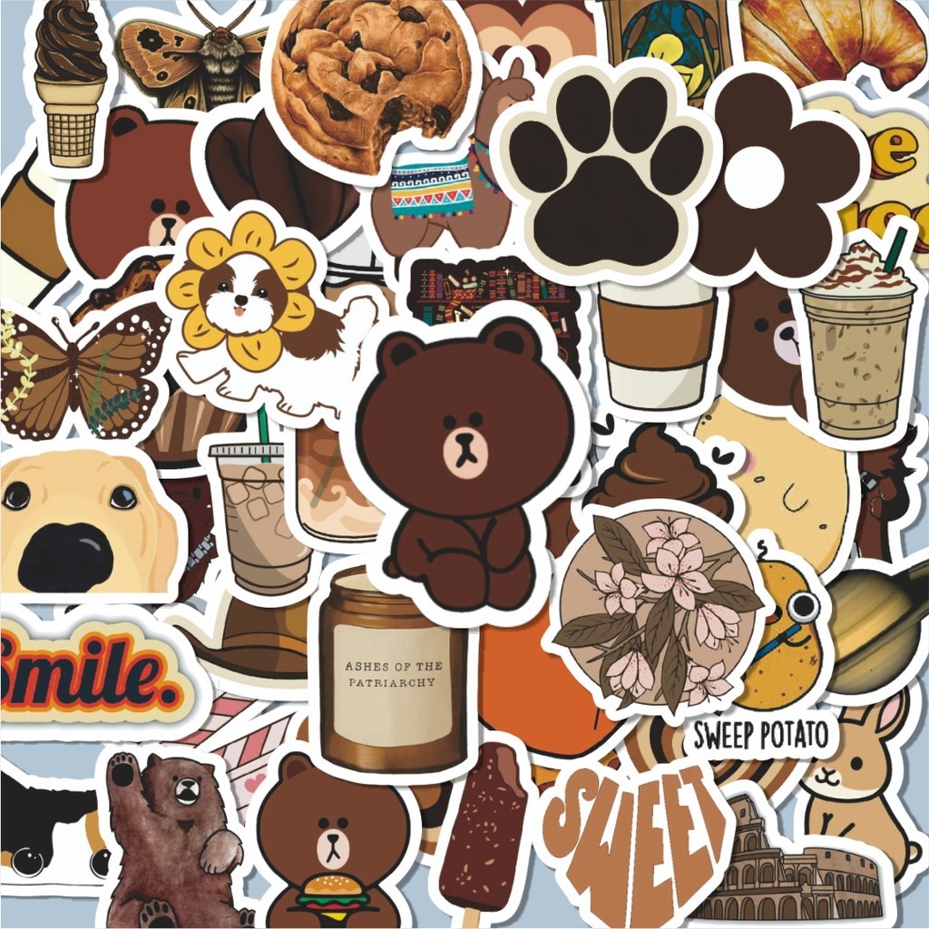 

100PCS Lucu Stiker Aesthetic Tumbler V2 Stiker Aesthetic Stiker Anti Air Stikers Berperekat Waterproof sticker decal buat Motor Helm Buku Journal Koper Casing HP Laptop Botol Minum Hadiah anak