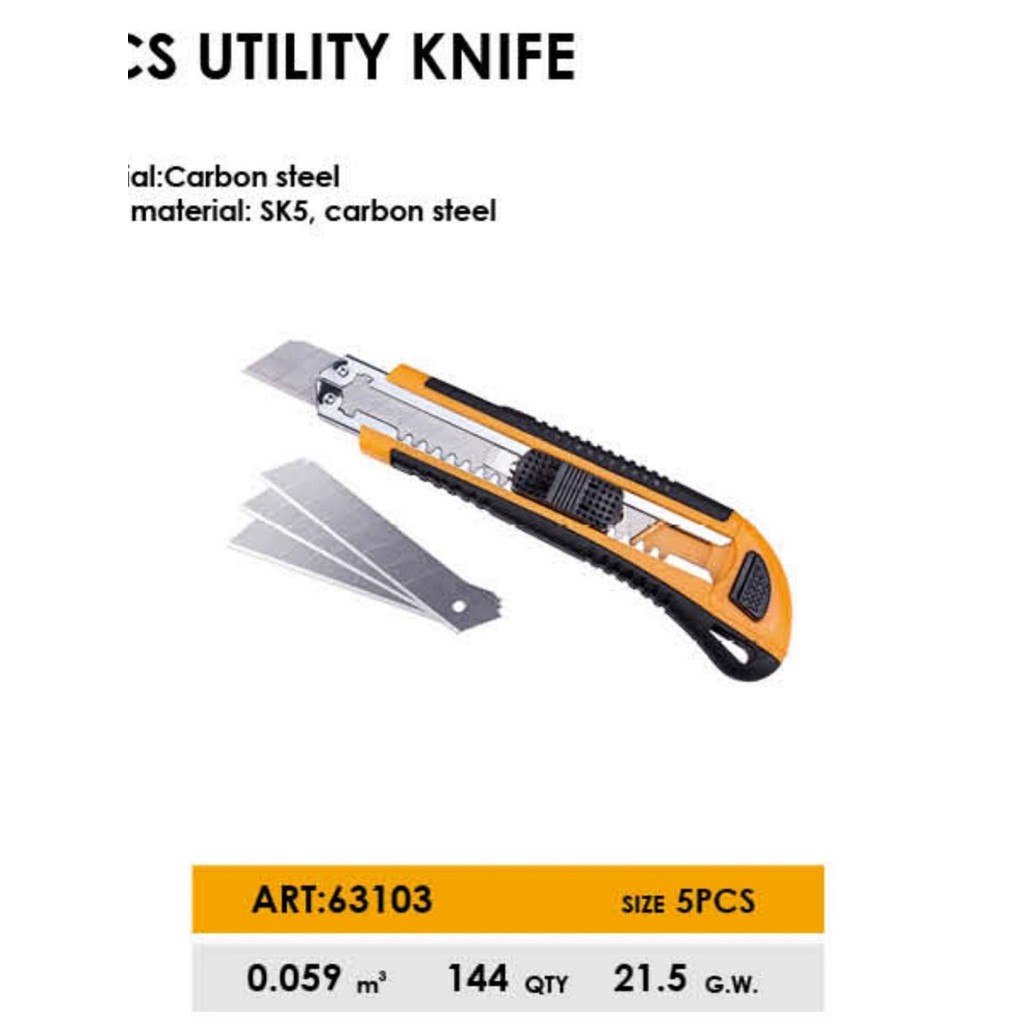 

DINGQI Pisau Pemotong Pisau Cutter 18mm Cutter 18mm 63101 FC03201