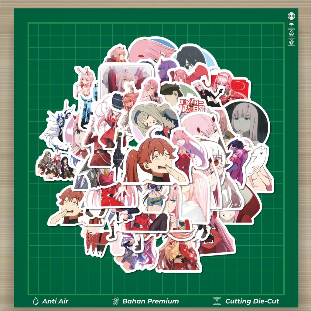 

HOT 50 PCS STIKER Sticker Anime Darling In The Franxx Stiker Fashion Cars Decal Dingin Kartu Album Custom Vinyl Anti Air- Sticker Aesthetic Buku Journal Koper Casing HP Tablet Laptop Helm Motor Botol Minum