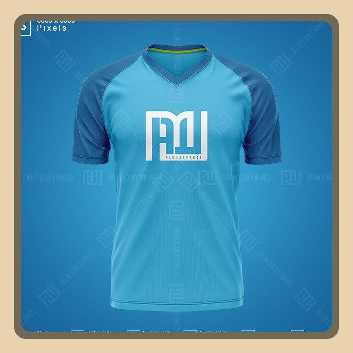 MOCKUP JERSEY KERAH V RAGLAN - RESOLUSI 5000x6000 Pixels (FRONT)