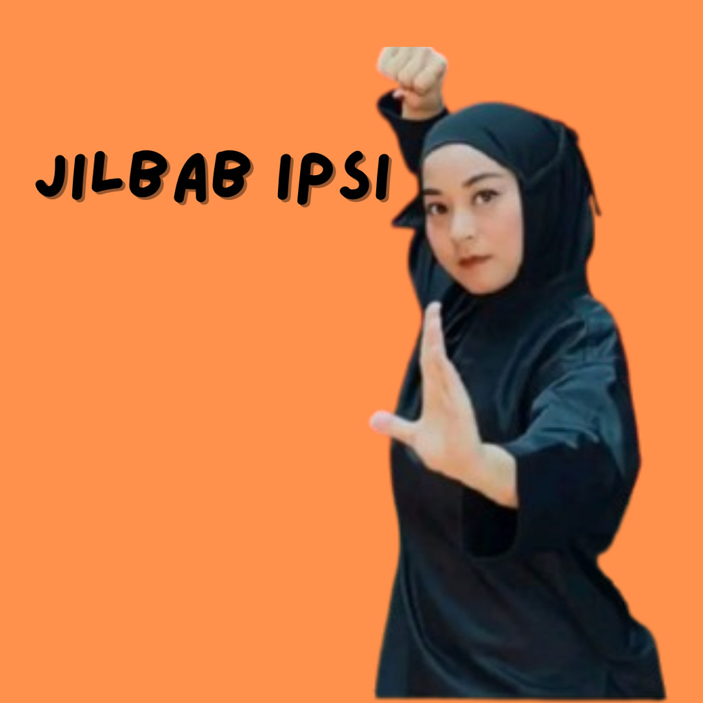 JILBAB SILAT HITAM TANPA RENDA/ jilbab silat hitam polos tanpa pita renda , jilbab standart ipsi / J