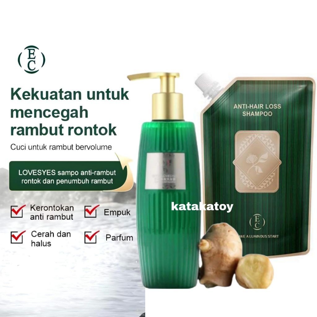SHAMPOO EC / Anti Hair Loss Shampoo Rambut Rontok Sampo Rambut Botak Sampoo Kerontokan Rambut
