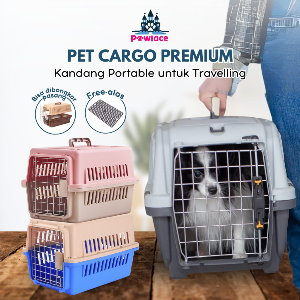NEW Pet Cargo Jumbo Anjing Kucing 3 Ukuran Pet Cargo Anjing Besar Cargo Kucing Pet Travel Box PREMIU
