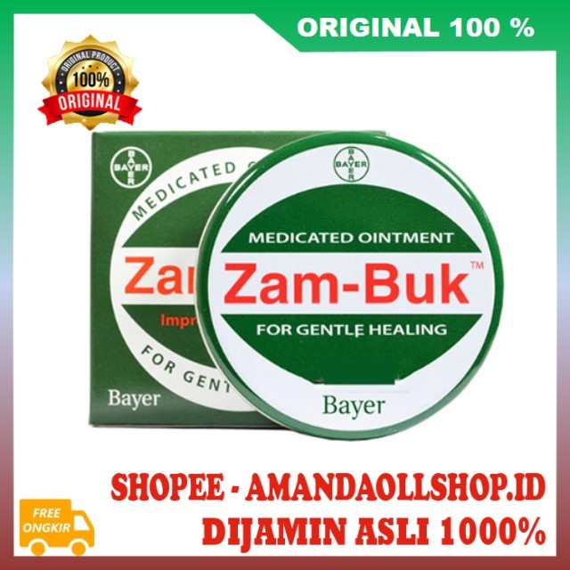 Zambuk Original Medicated Ointment 25 Gr Obat Luka Memar Terkilir Salep Gigitan Serangga 100% ASLI