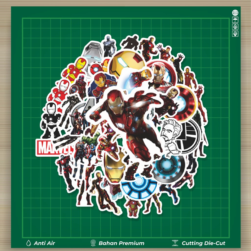 

HOT 50 PCS STIKER Sticker Kartun Iron Man Armored Adventures Sticker Stiker Fashion Cars Decal Dingin Kartu Album Custom Vinyl Anti Air- Sticker Aesthetic Buku Journal Koper Casing HP Tablet Laptop Helm Motor Botol Minum