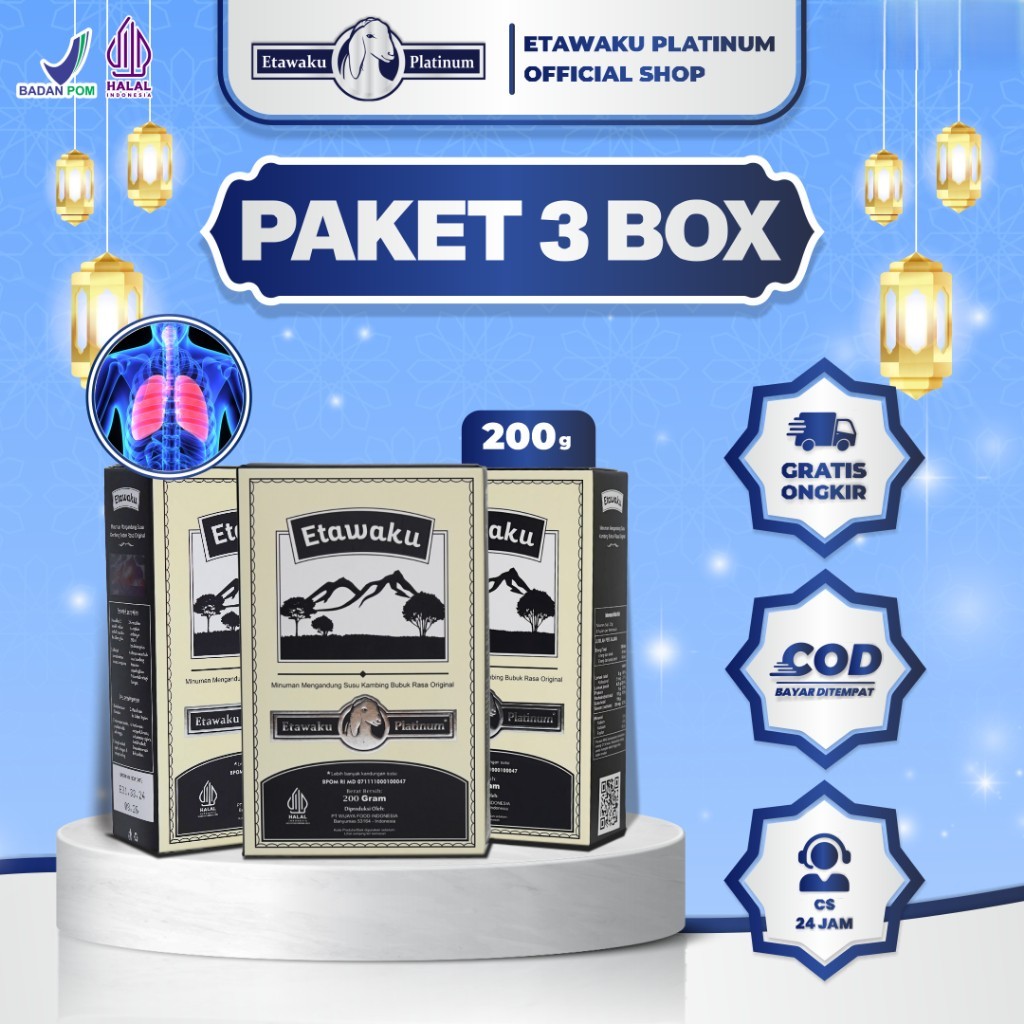 

Etawaku Susu Paket 3 Box - Susu Kambing Murni & Krimer Bubuk