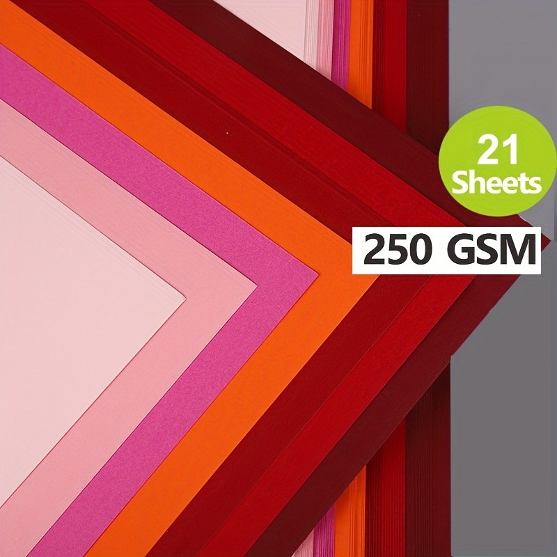 

Red Blue Green Colored Cardstock Thick Paper A4 250GSM Cover Card Stock for Crafts and DIY Decorations, Weddings Cards Making