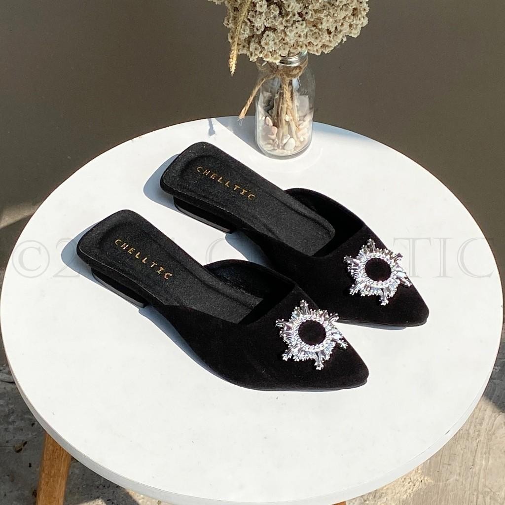 Celtic - Sepatu Wanita Elegan Mules 2CM Kekinian Terbaru|sepatu balet Korea|Pansus Cewek|Selop Perem