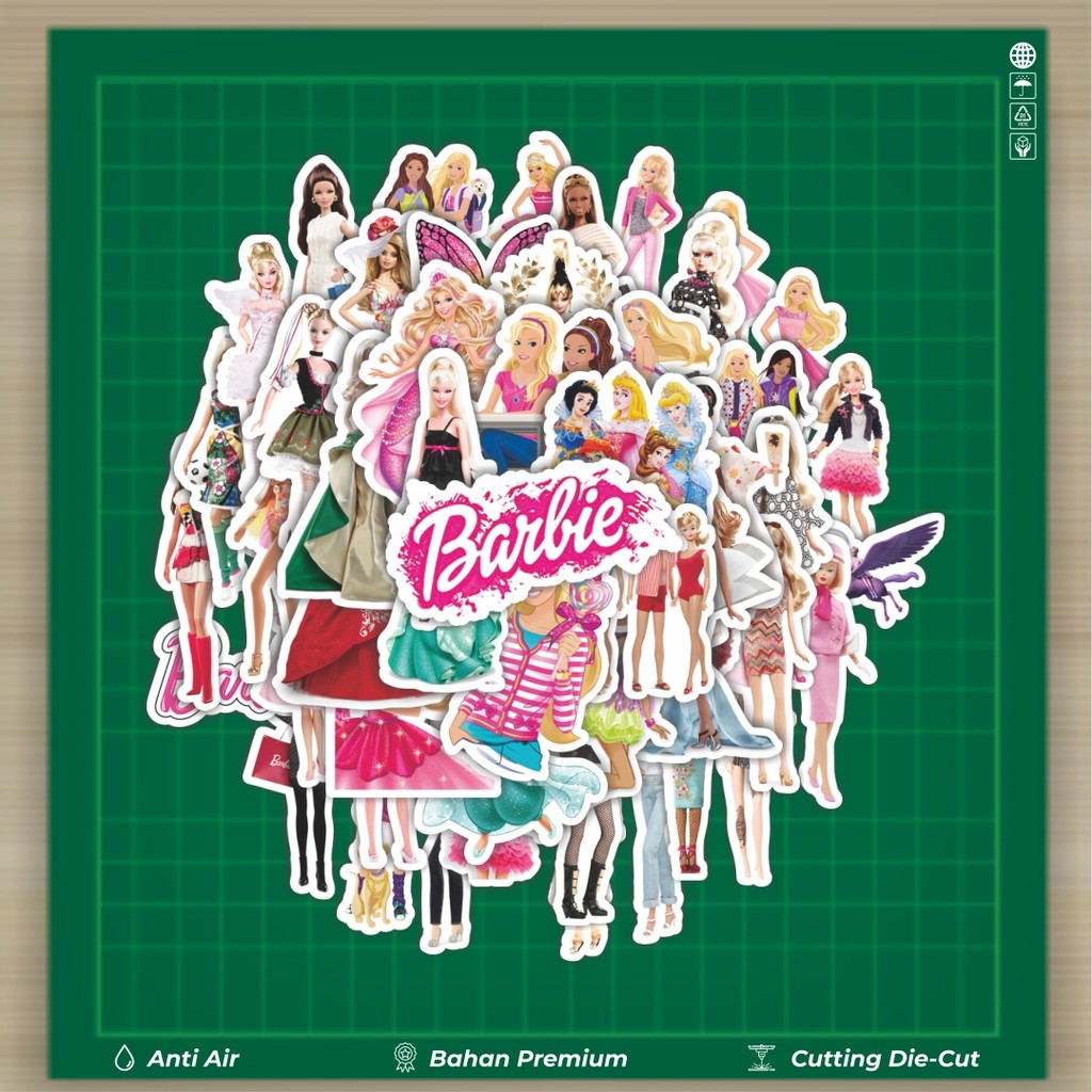 

HOT 50 PCS STIKER Stiker Kartun Barbie Stiker Fashion Cars Decal Dingin Kartu Album Custom Vinyl Anti Air- Sticker Aesthetic Buku Journal Koper Casing HP Tablet Laptop Helm Motor Botol Minum