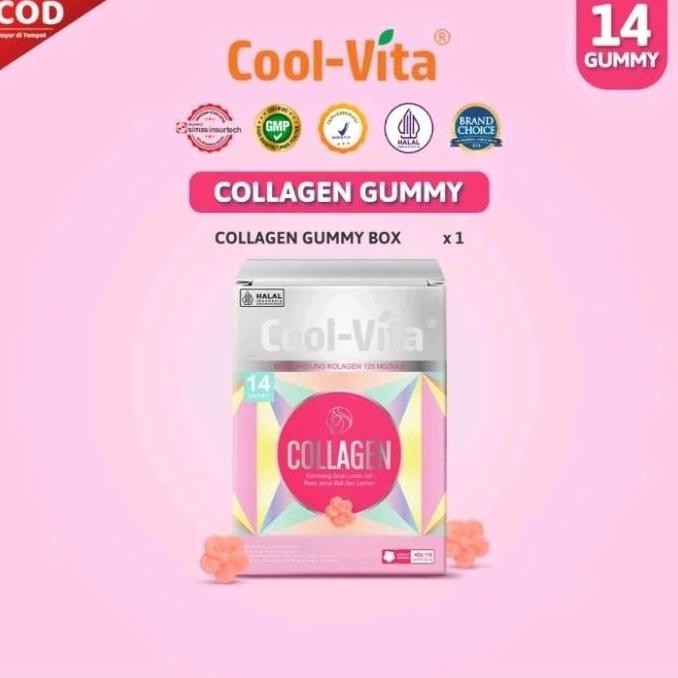 COOLVITA COLLAGEN GUMMY BOX ISI 14PCS II Permen Collagen
