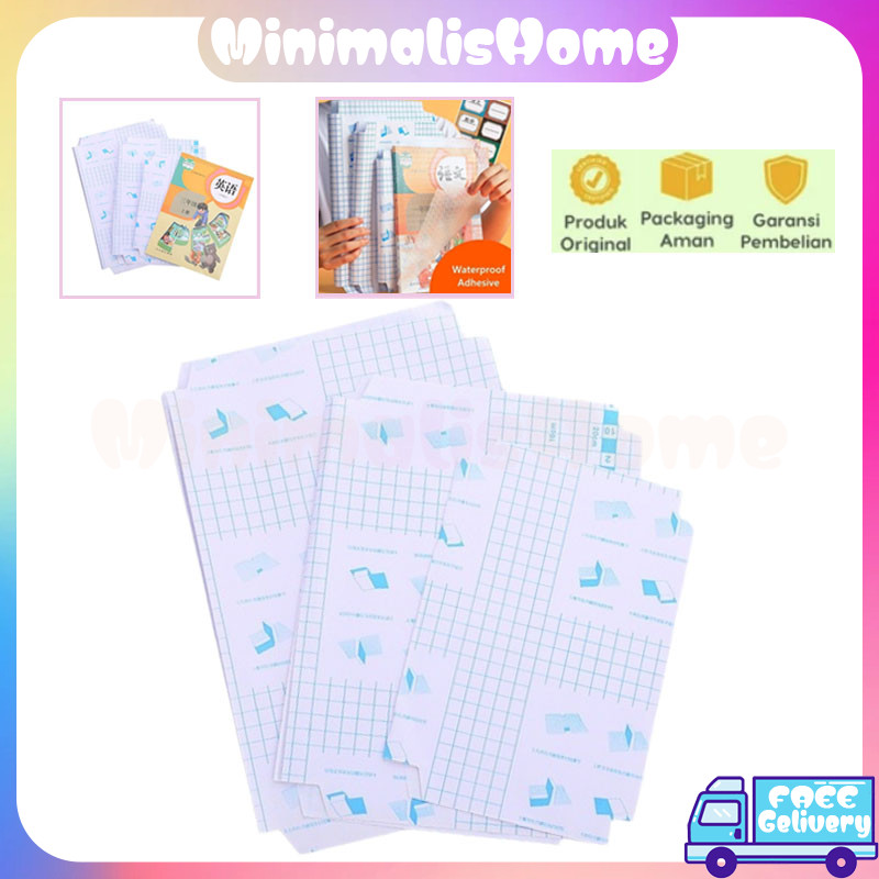 

Sampul Buku Tulis Plastik Aesthetic 1 Pack /Stiker Buku PVC Film Isi 10 Lembar Tahan Air