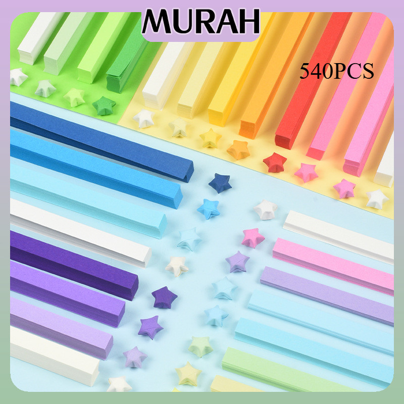 

Kertas Origami Bintang Warna Origami Star Paper Motif Bintang Craft Crafting Stuff DIY Kertas Bintang Warna Warni 540pcs Kertas Origami Bintang /23 Jenis Strip Origami Bintang