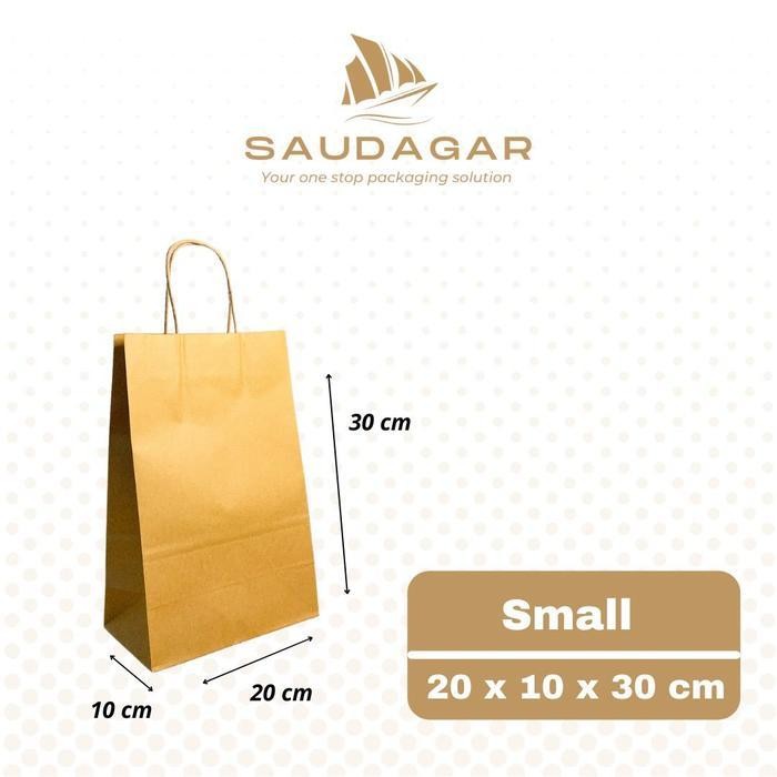 

[PROMO BARANG BARU] Tas kertas belanja / shoping paper bag / kantong kertas Size SMALL - Small Bergaransi Terlaris