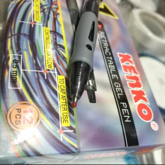 

Pen / Pulpen / Bolpoin Gel Kenko K-1 - Hitam