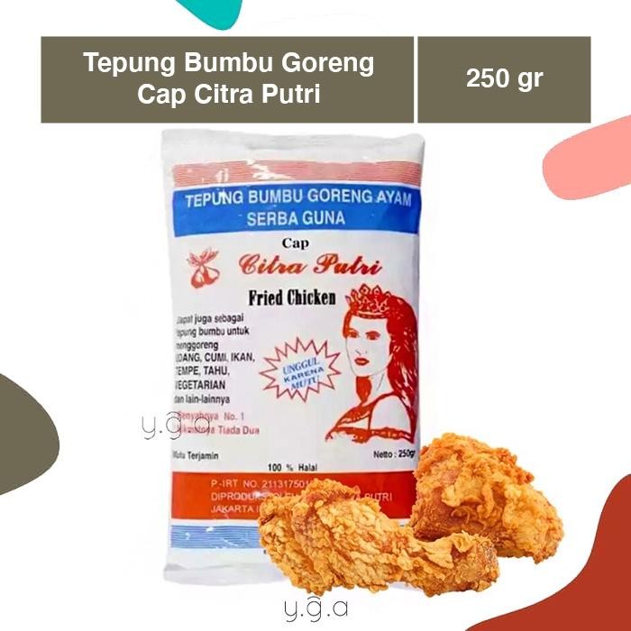 

Terbagus Tepung Bumbu Goreng Cap Citra Putri 250gr