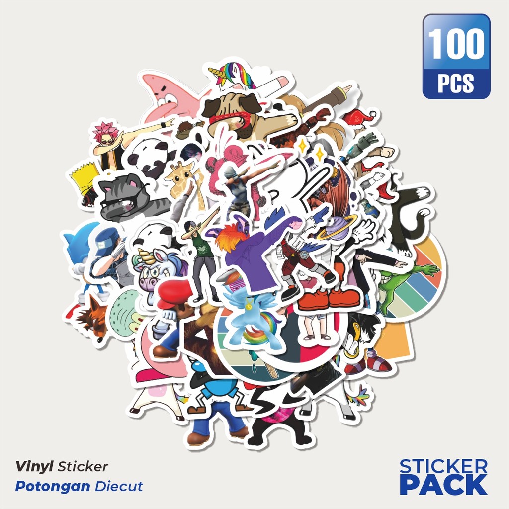 

Stiker Vinyl Stiker Play Cool Series 01 HipHop Waterproof Aesthetic- Untuk Laptop, Motor, dan Helm - Paper Stationery Pack
