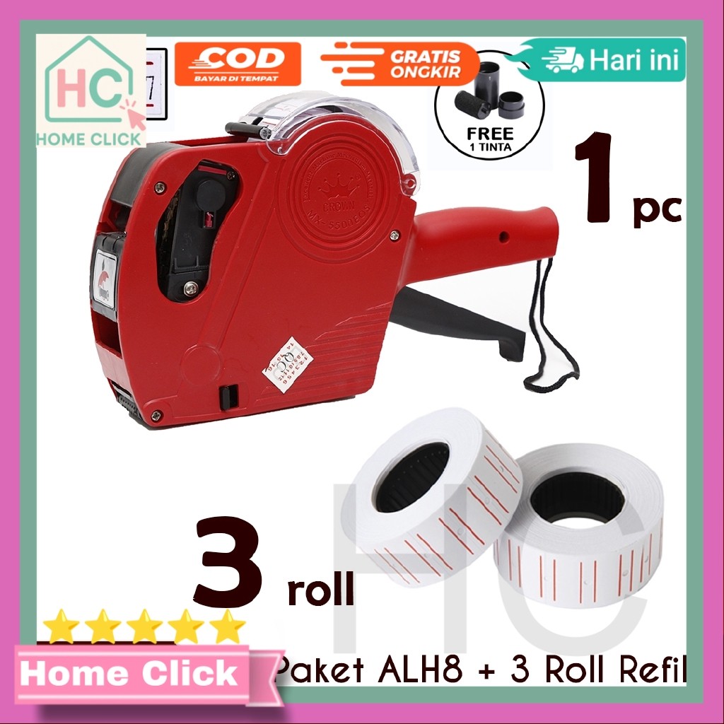 

ALAT LABEL HARGA PRICE LABELLER MX 5500 & 3 ROLL