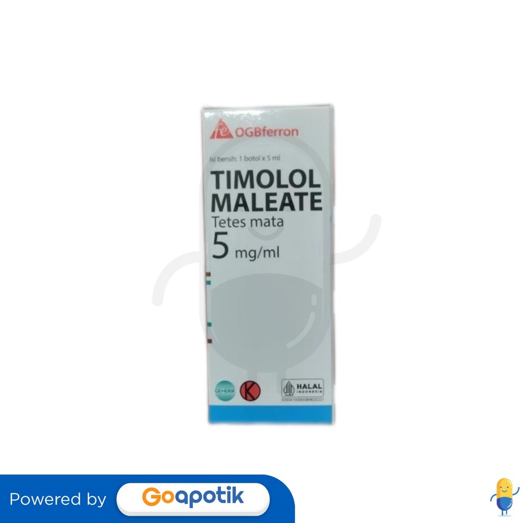 Timolol Maleate Ogb Ferron 5 Mg/Ml Tetes Mata 5 Ml