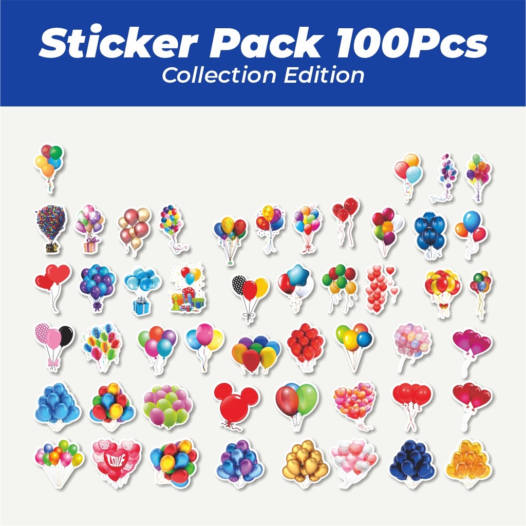 

Hot Stiker Funny Balloon [Balon Lucu] Lucu Anti Air Stikers Berperekat Waterproof Sticker Decal Buat Motor Helm Buku Journal Koper Casing HP Laptop Botol Minum