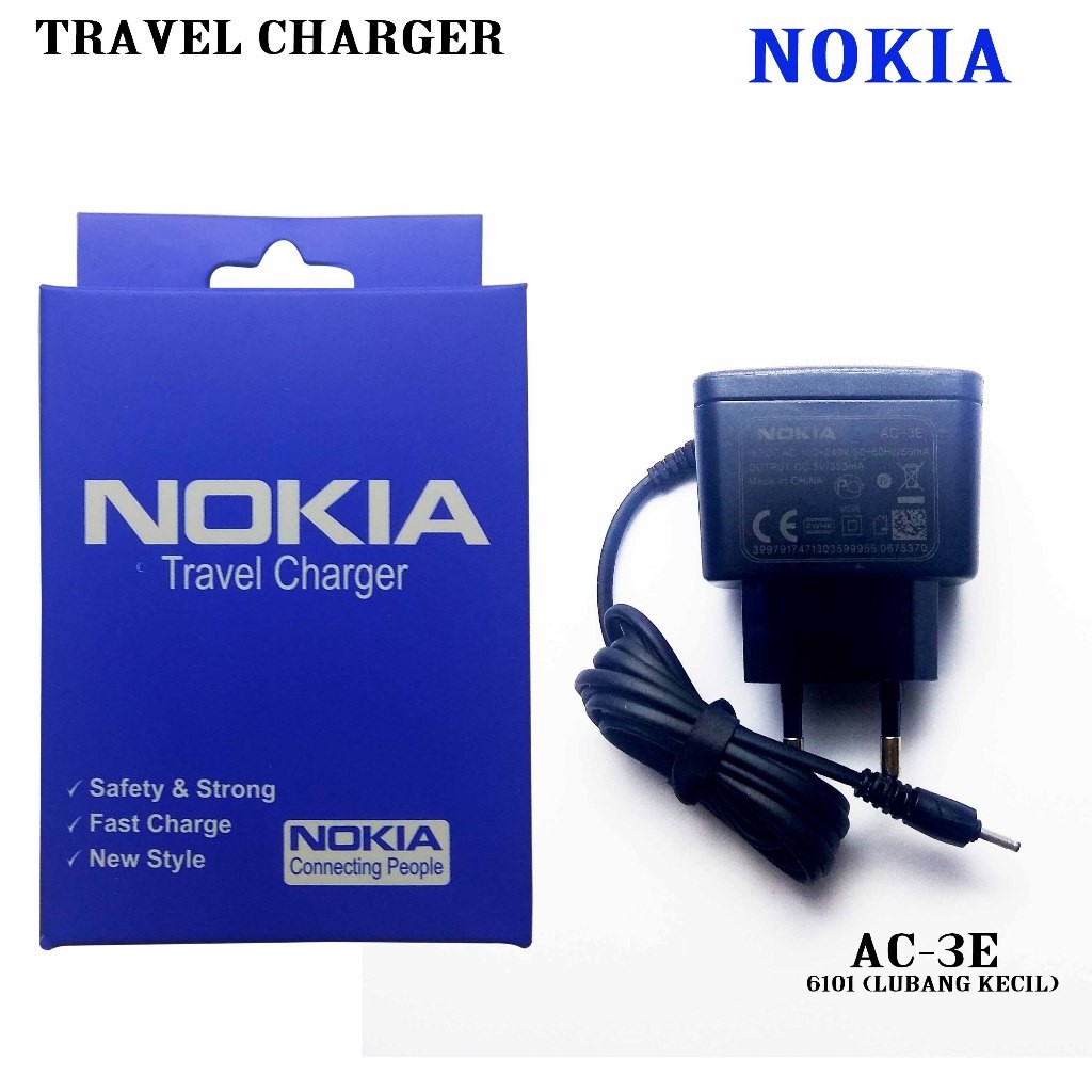 Post [ AC-3E ] CHARGER NOKIA 6102, 6102i, 6103, 6110 Navigator, 6111, 6120 Classic, 6121 Classic, 61
