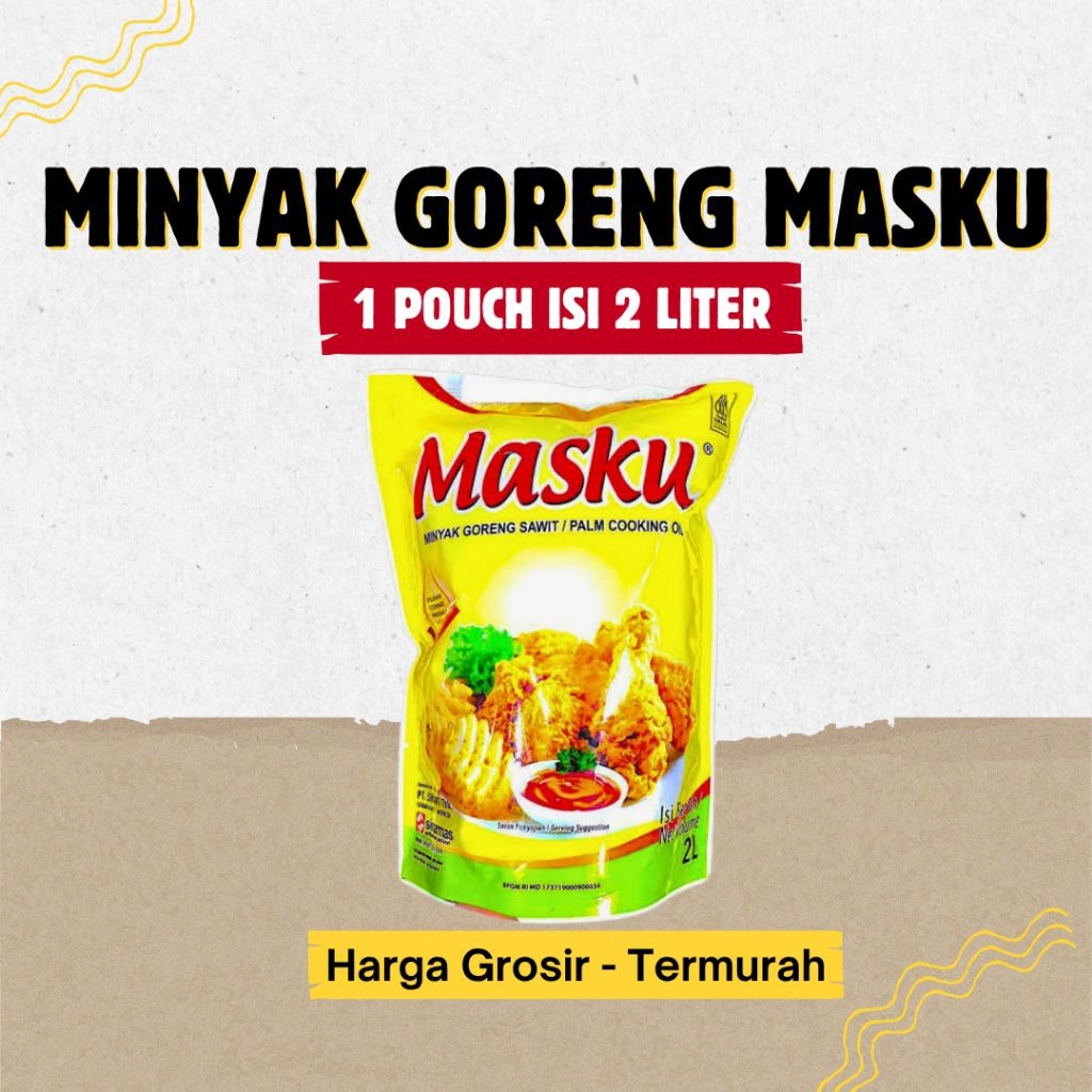 

Minyak Goreng Masku 2L – 1 Karton Isi 6 Pouch | Minyak Jernih Harga Grosir Termurah