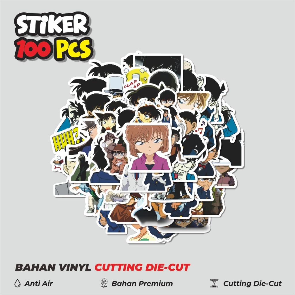 

Terbaru! 50 pcs Stiker Anime Detective Conan V6 Dekorasi Lucu Kreatif untuk Notebook, Skateboard, HP