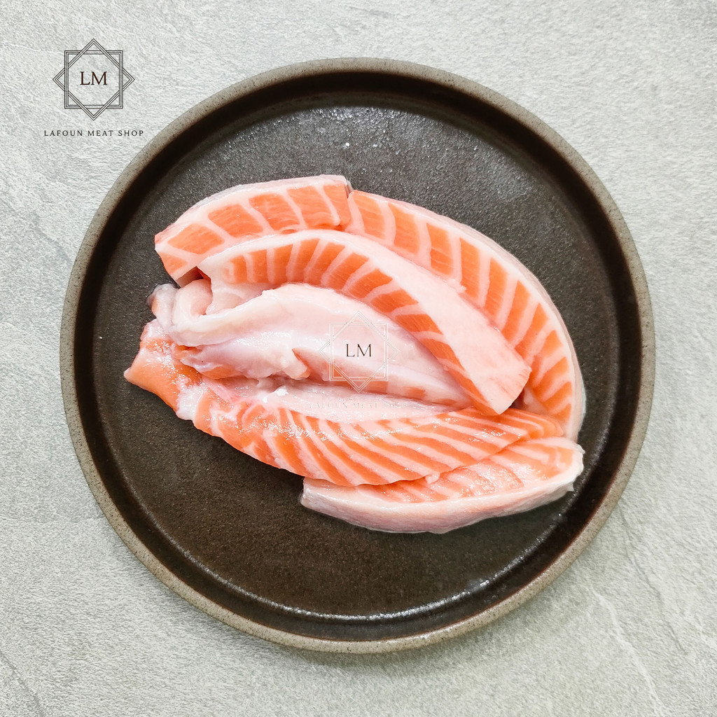

Fresh Salmon Belly 250gr (Grade Sashimi)