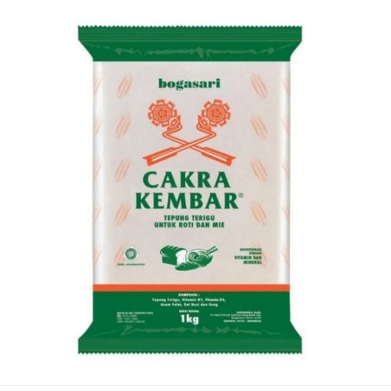

JAMIN MURAH !!!TEPUNG TERIGU CAKRA KEMBAR EKONOMIS 1 KG(BISA LANGSUNG ORDER)