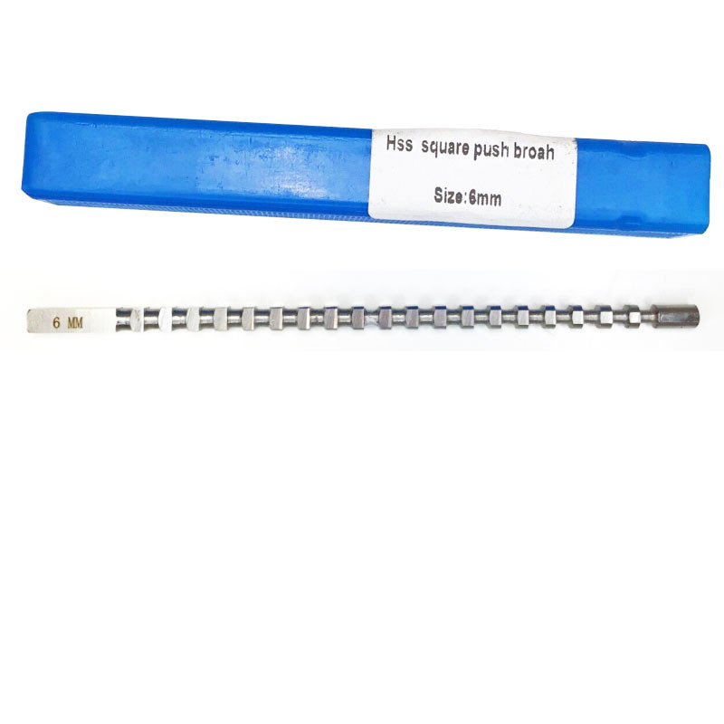 

6mm Square Push Type Broach Cutter Metric Size HSS Cutting Tool
